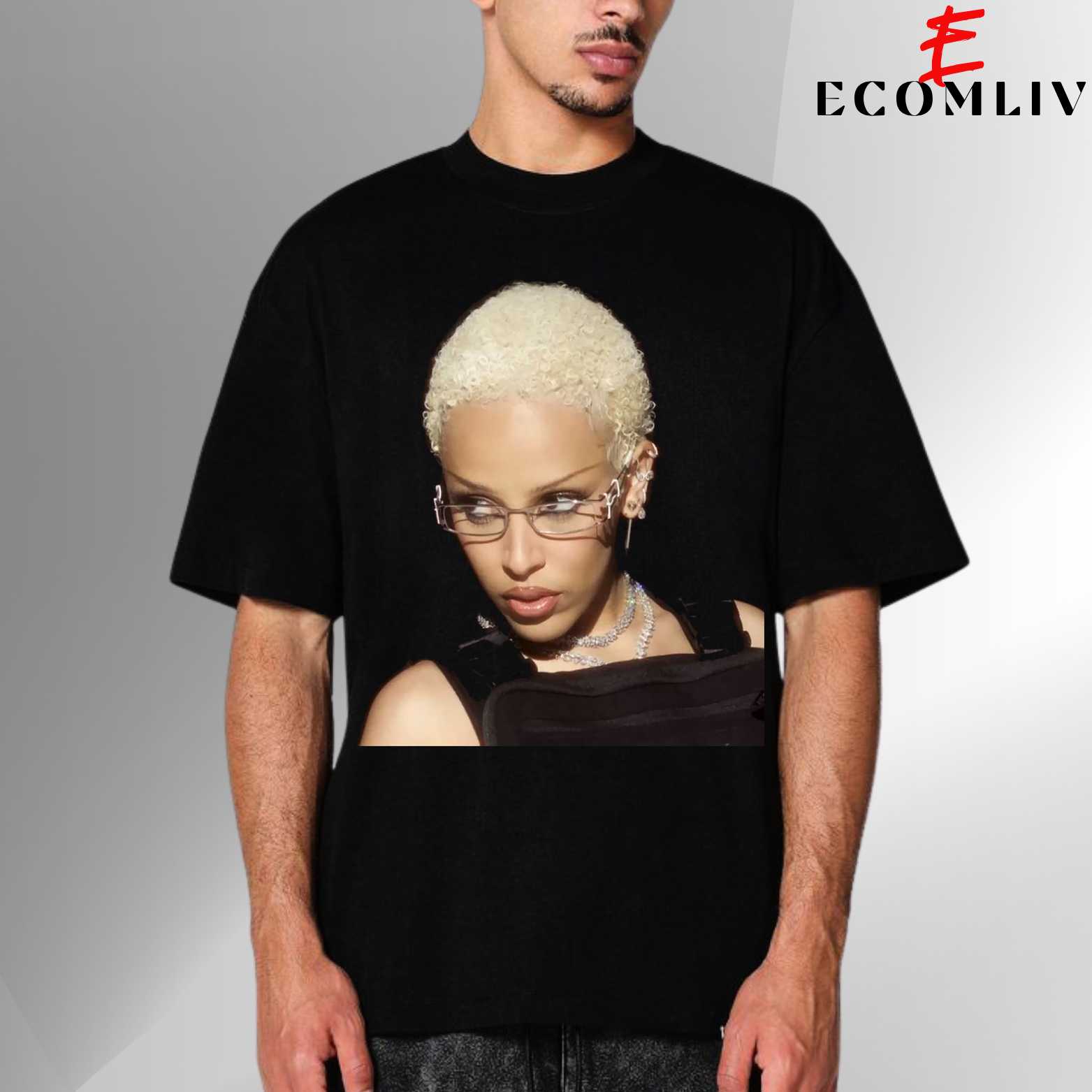 Doja Cat Face Graphic Shirt, Unisex Streetwear T-Shirt